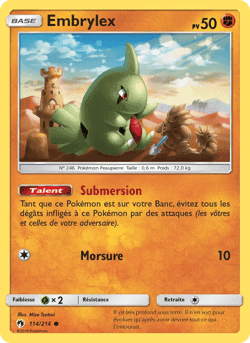 Carte Pokémon Embrylex #114 — Tonnerre Perdu