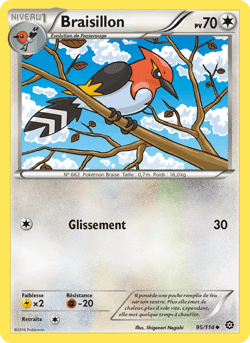 Carte Pokémon Braisillon #95 — Offensive Vapeur
