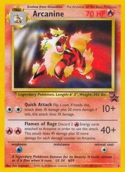Carte Pokémon Arcanine #6 — Promos Wizards
