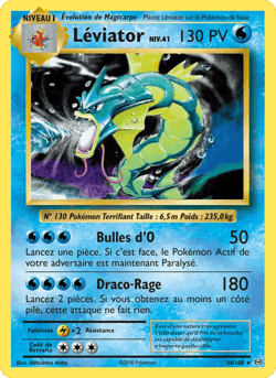 Carte Pokémon Léviator #34 — Évolutions