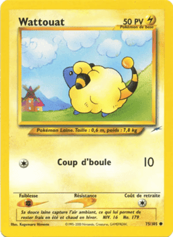 Carte Pokémon Wattouat #75 — Neo Destiny