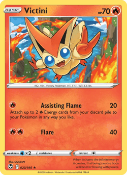 Carte Pokémon Victini #023 — Tempête Argentée