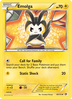 Carte Pokémon Emolga #49 — Trésors Légendaires