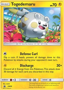 Carte Pokémon Togedemaru #SM09 — Promos Soleil et Lune