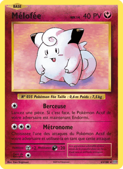 Carte Pokémon Mélofée #63 — Évolutions