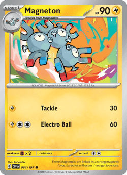Carte Pokémon Magnéton #064 — Flammes Obsidiennes