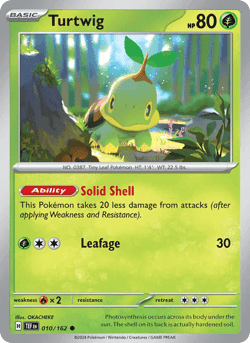 Carte Pokémon Tortipouss #010 — Forces Temporelles