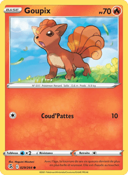Carte Pokémon Goupix #29 — Poing de Fusion