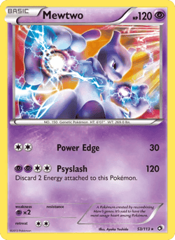 Carte Pokémon Mewtwo #53 — Trésors Légendaires
