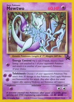 Carte Pokémon Mewtwo #12 — Promos Wizards