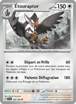 Carte Pokémon Étouraptor #150 — Écarlate et Violet