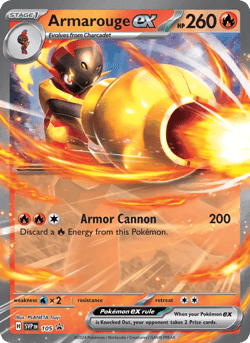 Carte Pokémon Carmadura-ex #105 — Promos Écarlate et Violet