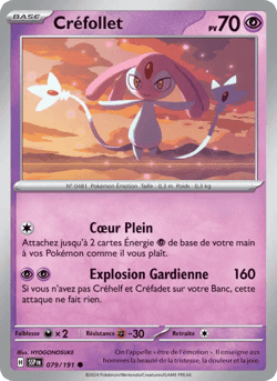 Carte Pokémon Créfollet #079 — Étincelles Déferlantes