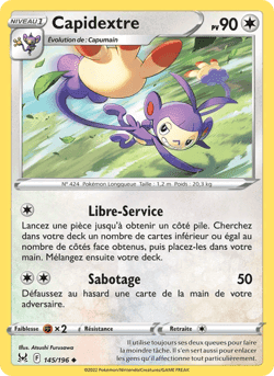 Carte Pokémon Capidextre #145 — Origine Perdue