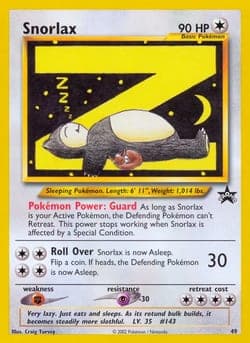 Carte Pokémon Snorlax #49 — Promos Wizards