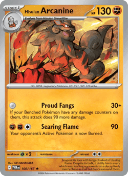 Carte Pokémon Arcanin de Hisui #100 — Mascarade Crépusculaire