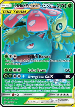 Carte Pokémon Celebi et Florizarre GX #159 — Duo de Choc