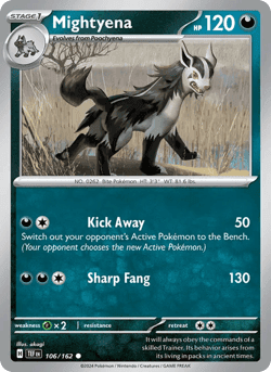 Carte Pokémon Grahyèna #106 — Forces Temporelles