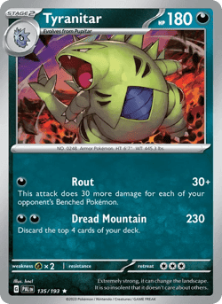 Carte Pokémon Tyranocif #135 — Évolutions à Paldea