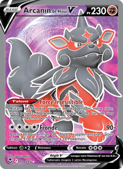 Carte Pokémon Arcanin de Hisui V #179 — Tempête Argentée