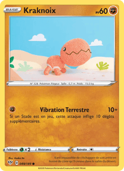 Carte Pokémon Kraknoix #89 — Ténèbres Embrasées