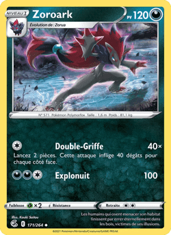 Carte Pokémon Zoroark #171 — Poing de Fusion