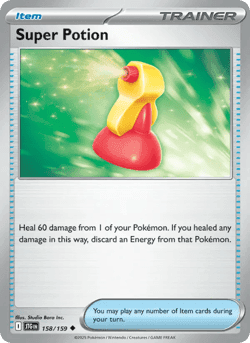 Carte Pokémon Super Potion #158 — Aventures Ensemble