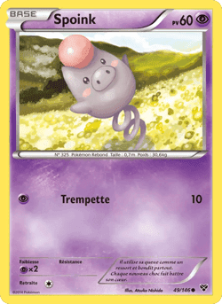 Carte Pokémon Spoink #49 — XY