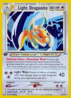 Carte Pokémon Dracolosse lumineux #14 — Neo Destiny