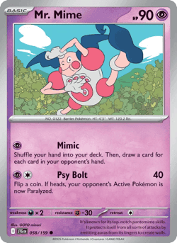 Carte Pokémon M. Mime #058 — Aventures Ensemble
