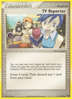 Carte Pokémon Journaliste télé #11 — POP 2