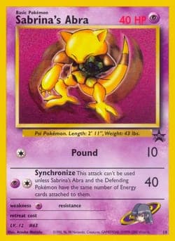 Carte Pokémon Sabrina's Abra #19 — Promos Wizards
