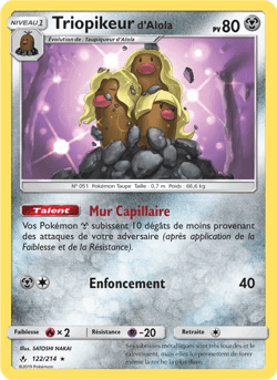 Carte Pokémon Triopikeur d’Alola #122 — Alliance Infaillible
