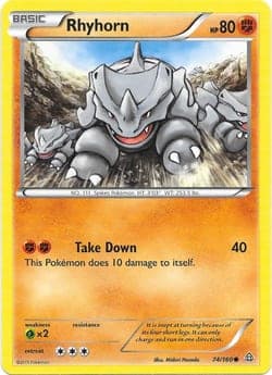 Carte Pokémon Rhinocorne #8 — 2015 Promo McDonald's
