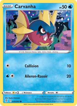 Carte Pokémon Carvanha #35 — Évolution Céleste