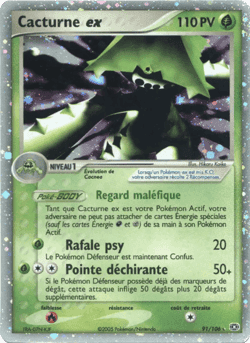 Carte Pokémon Cacturne ex #91 — Émeraude
