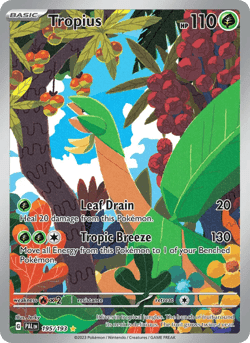 Carte Pokémon Tropius #195 — Évolutions à Paldea
