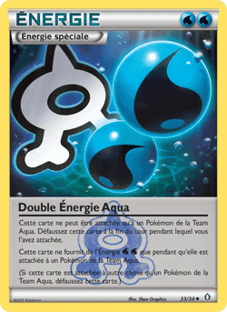 Carte Pokémon Double Énergie Aqua #33 — Double Danger