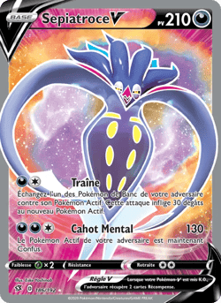 Carte Pokémon Sepiatroce V #186 — Clash des Rebelles