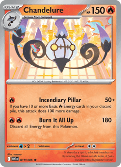 Carte Pokémon Lugulabre #018 — Flamme Blanche