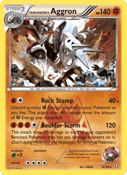 Carte Pokémon Galeking de la Team Magma #14 — Double Danger