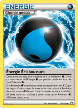 Carte Pokémon Énergie Éclaboussure #113 — Rupture TURBO