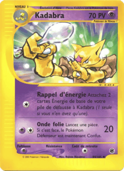 Carte Pokémon Kadabra #84 — Expédition
