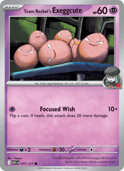 Carte Pokémon Noeunoeuf de la Team Rocket #077 — Héros Transcendants