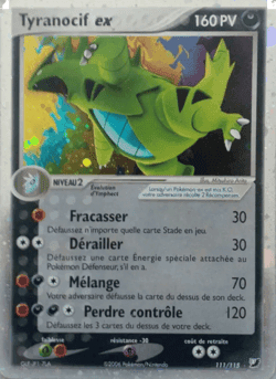 Carte Pokémon Tyranocif ex #111 — Forces Cachées