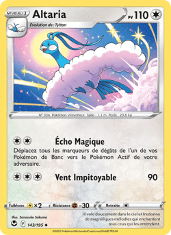 Carte Pokémon Altaria #143 — Tempête Argentée