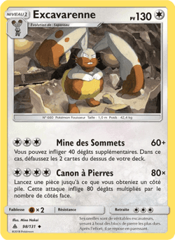 Carte Pokémon Excavarenne #98 — Lumière Interdite