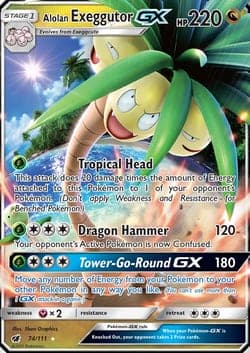 Carte Pokémon Noadkoko d’Alola GX #74 — Invasion Carmin